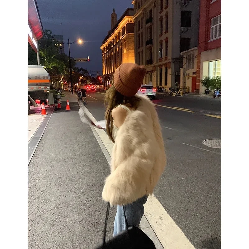2026 New Fashion Casual Imitation Fox Fur Coat - Image 2