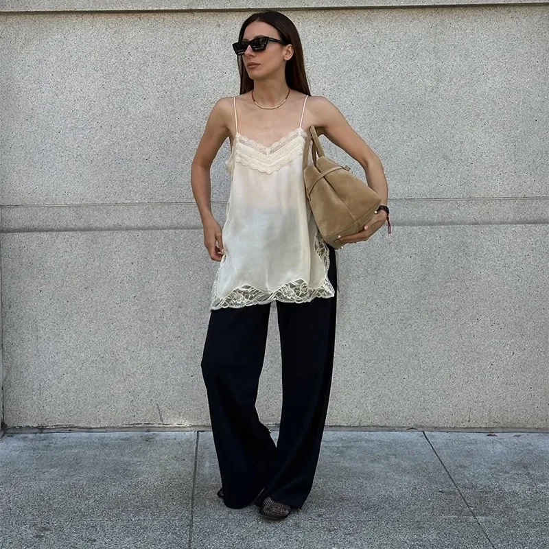 Women Lace Patchwork Knitted Pullover - Image 6