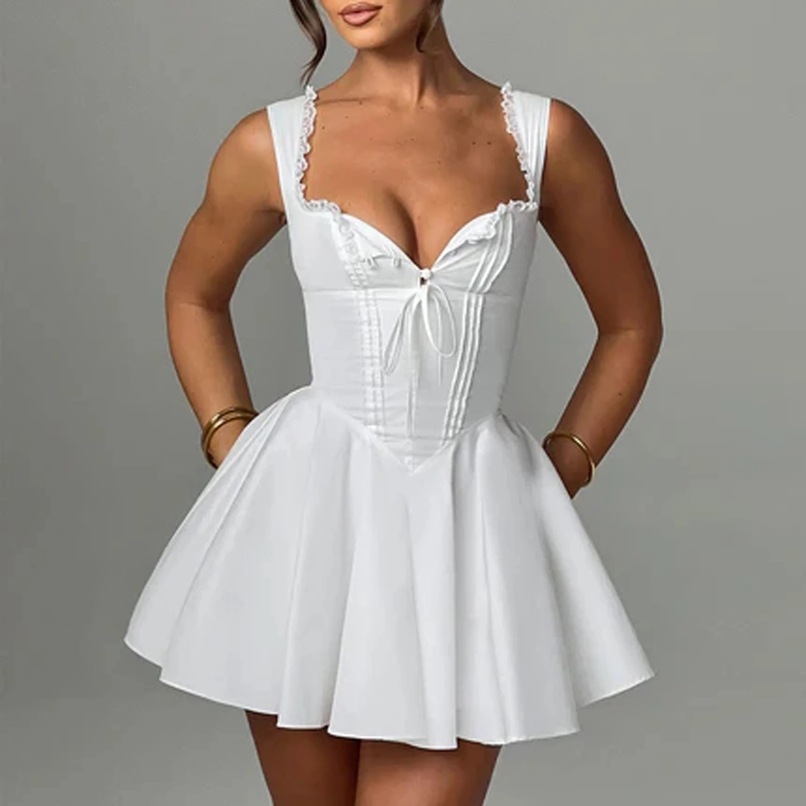 Women's Y2k Mini Corset Dress - Image 4