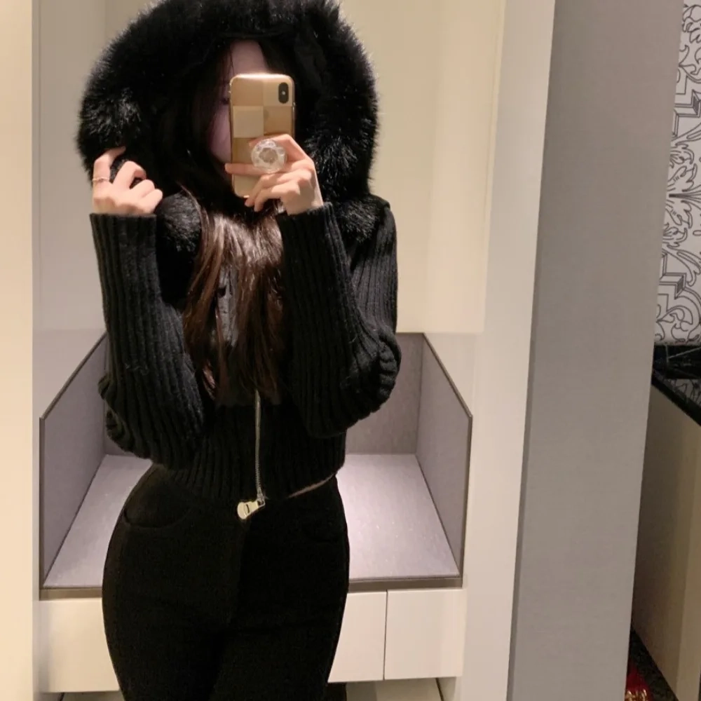 Fur Collar Cotton Top Leatherette Slimming Outerwear Coat - Image 2